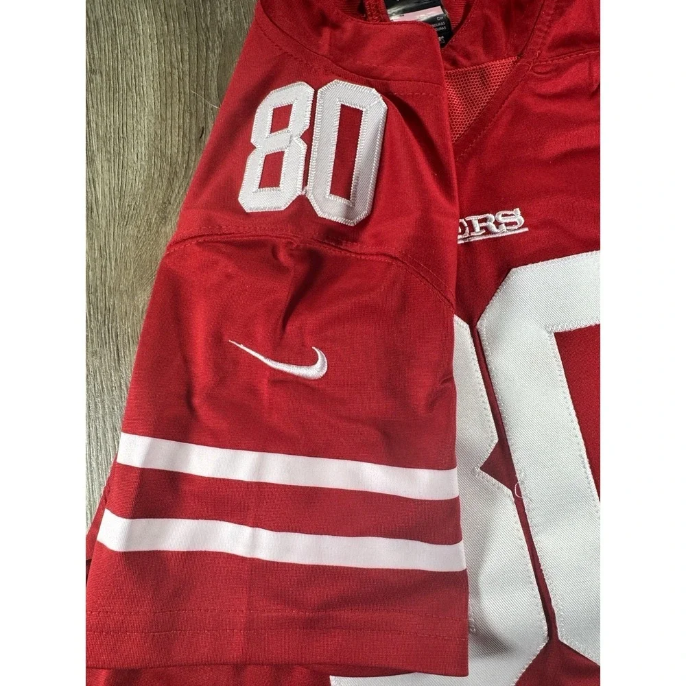 Nike NFL On Field San Francisco 49ers Jerry Rice #80 Jersey Size Small Red Niner
